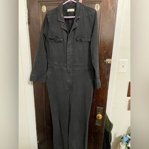 Madewell Black Denim Jumpsuit, Size 12